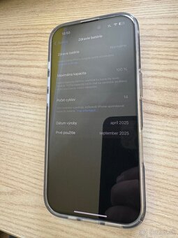iPhone 16 pro 256gb natural 15 cyklov nabijania - 2