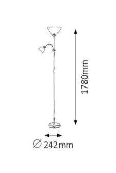 Predám bielu stojacu lampu - 2