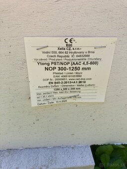 Nosný preklad ytong 300-1250 - 2