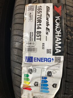 Yokohama letné 165/70R14 - 4ks nové - 2