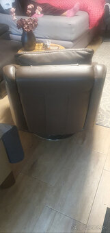 Celokozene otocne kreslo - 2