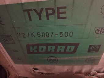 Predám nepouzite radiátory KORAD - 2