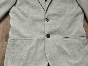 Sivé pánske sako Reserved – veľkosť L (Slim Fit) - 2