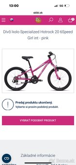 Predám detsky bicykel 20” - 2
