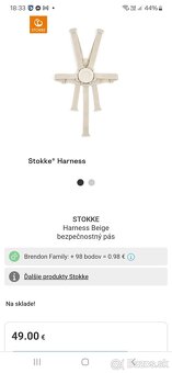 Stokke Harness Beige bezpečnostný pás - 2