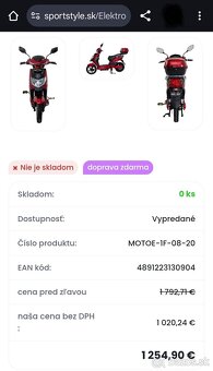 E-fichtl Nový 0KM 2rZáruka e moped e skuter elektricky - 2