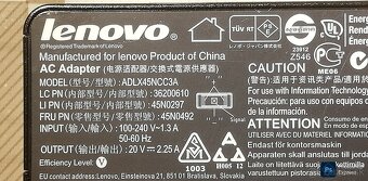 Adaptér Lenovo 20V/2.25A - 2