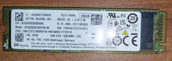 Predam pouzivane disky M.2 256GB - 2