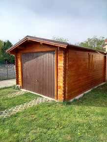 Montovaná drevená garáž - 2