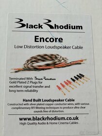High end repro kabel Black Rhodium Encore - 2