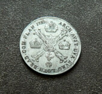 Predám 1/4 toliar 1791 A Leopold II. - 2