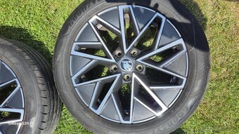 Predam hlinikove disky a letne pneumatiky 205/55/17,5x112 - 2