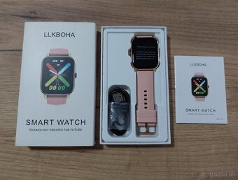 Chytré hodinky LLKBOHA P75 – 1,85" HD, volanie - ruzove - 2