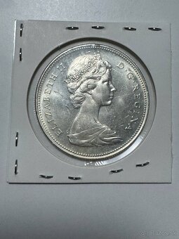 Predam Kanada strieborny Dolar 1966 23.3g - 2