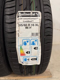 Nepoužité letné pneumatiky 205/60/16 Continental Contiseal - 2