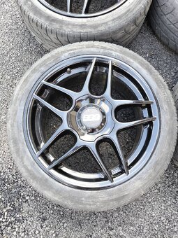 Hliníkové disky BBS 5x112 R17 + pneu 225/45R17 - 2