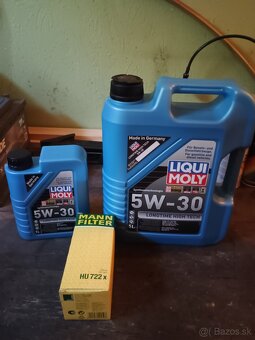 Predám motorový olej + filter na BMW E87 - 2