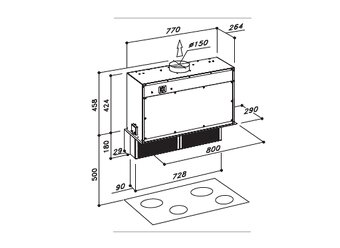 Predam NOVY vysuvny digestor zo skrinky UP-RIGHT - 2
