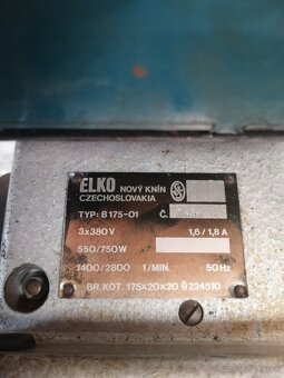 Stolová dvojkotucova brúska Elko B 175, 400V - 2