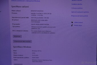 Lenovo i5-3470 / 8GB / 500GB / Win10 pro + monitor - 2