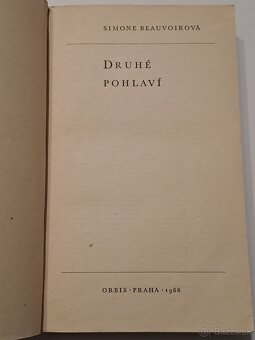 1. vydání, Simone Beauvoirová, Druhé pohlaví, 1966 - 2