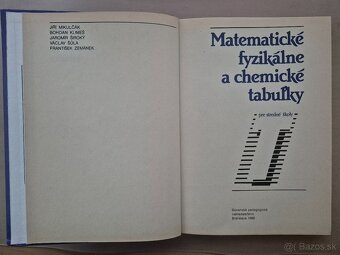 Predam Matematicke fyzikalne a chemicke tabulky pre SS - 2