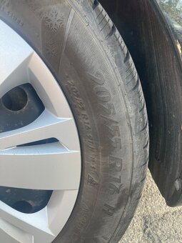 Predám plechové disky 6.5X16 ET51 5X114.3 67 s pneu - 2