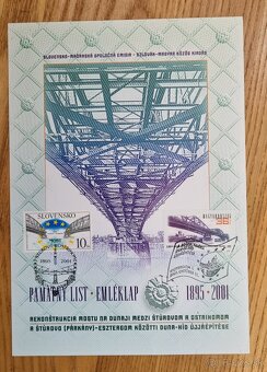 2001 Dunaj most Sturovo Ostrihom spolocne vydanie SK HUN - 2