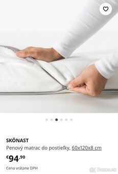 Detská postieľka IKEA SUNDVIK - 2