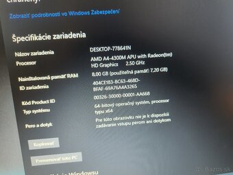 Konštrukčne odolný HP Probook,14.1LED,256gb SSD, 8gb ram - 2