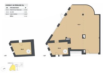 Obchodný priestor o rozmere 181 m2, Košice-Staré Mesto - 2