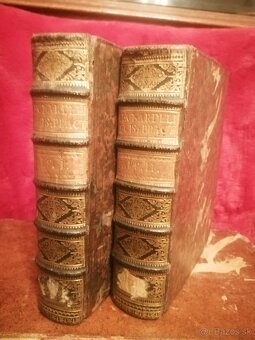 Staré hrube knihy od Bonaventura Leonarderi 1747 - 2