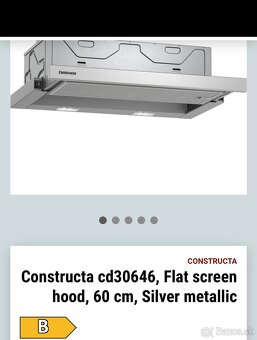 Constructa CD30646 – nový výsuvný digestor, 60 cm (strieborn - 2