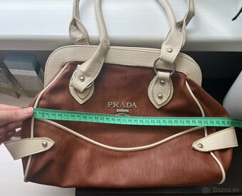 Veľká hnedobiela kabelka - 2