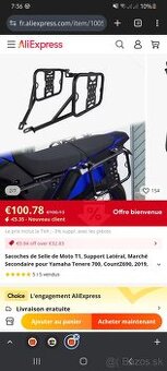 Yamaha tenere 700 nosice na bocne tasky - 2