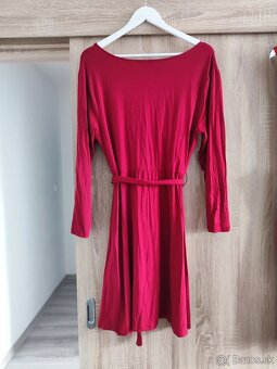 červené šaty veľkosť L/XL - 2