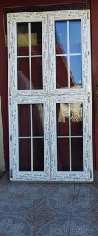 Predám biele štvokridlové plastove okno 103 x 207 dvojsklo - 2