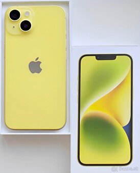 iPhone 14 Yellow BATERIE 100% TOP - 2