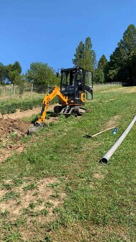 Zemné a výkopové práce – traktorbagrom a minibagrom - 2