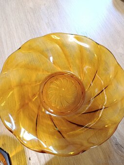 Retro misky , medové sklo - 2