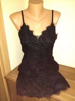 Čipkované šaty M - 2