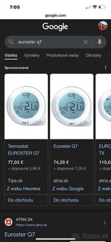 Termostat k plynovemu kotlu euroster q7 - 2