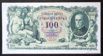 100 Kč 1931 séria Jc neperforovaná, UNC - 2