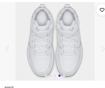 Nike tenisky biele kotnikove nove 30 - 2