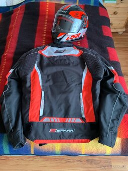 Moto bunda,moto boty,kevlarove rifle a prilba LS2 - 2