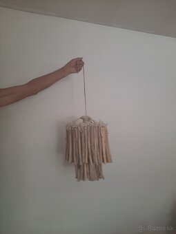 luster "dvojposchodova torta z umytých drievok naplaveného - 2