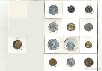 Zbierka mincí - rôzne svetové mince Afrika, Ázia, Ostrovy - 2