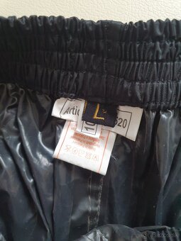 Modeka nohavice do dažďa – čierne, veľkosť L - 2