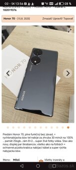 Predám HONOR 70 250G - 2