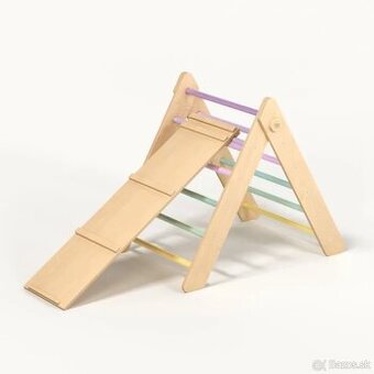 ELISDESIGN trojuholnik Pikler + doska + hojdačka - 2